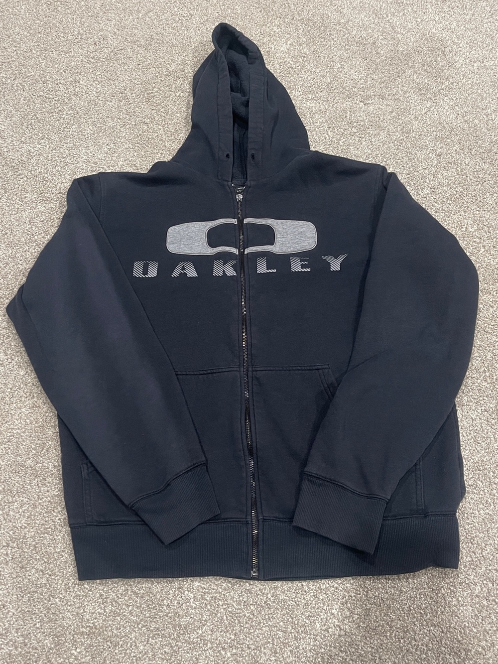 Black Y2K Oakley hoodie
